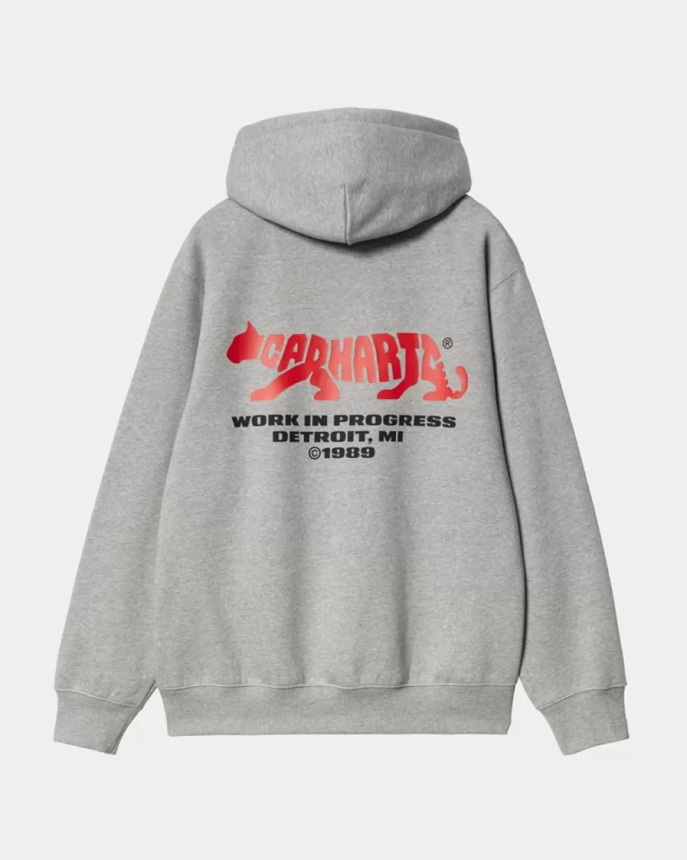 Carhartt WIP Rocky Script Sweatshirt Med Haette | Gra Lyng Best Sale