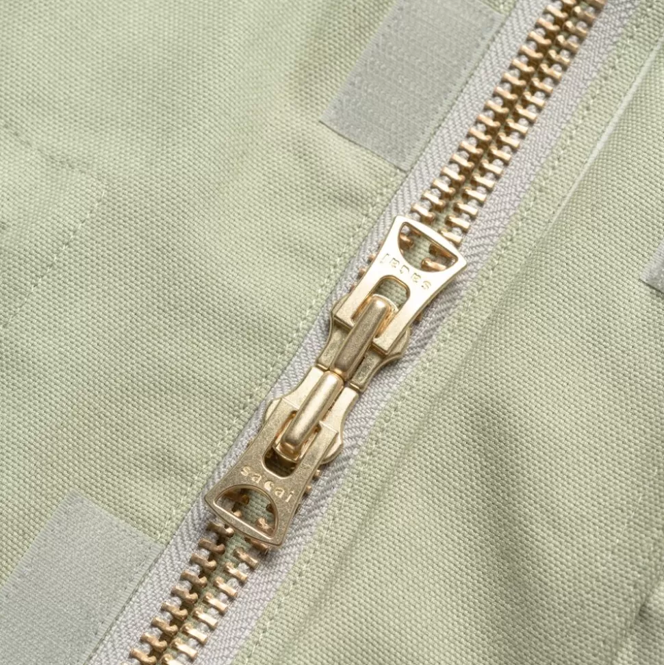 Carhartt WIP Sacai X And X Nylon Twill Frakke | Lysegron / Lys Khaki Clearance