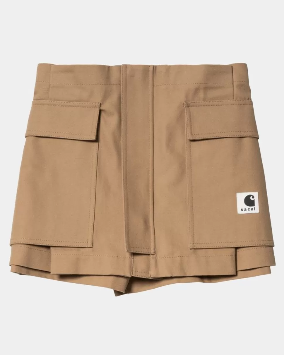 Carhartt WIP Sacai X Andeshorts Til Kvinder | Beige Clearance