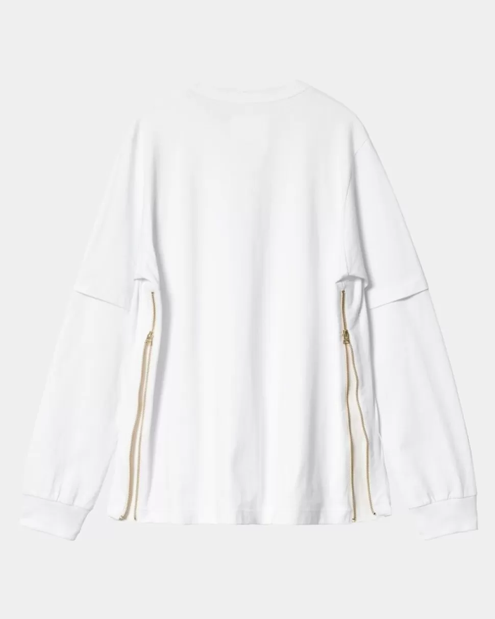 Carhartt WIP Sacai X Langaermet T-Shirt | Hvid Flash Sale