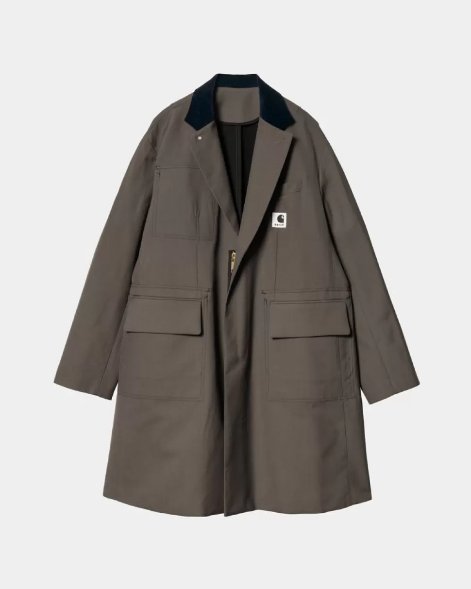 Carhartt WIP Sacai X Suiting Bonding Coat | Taupe Shop