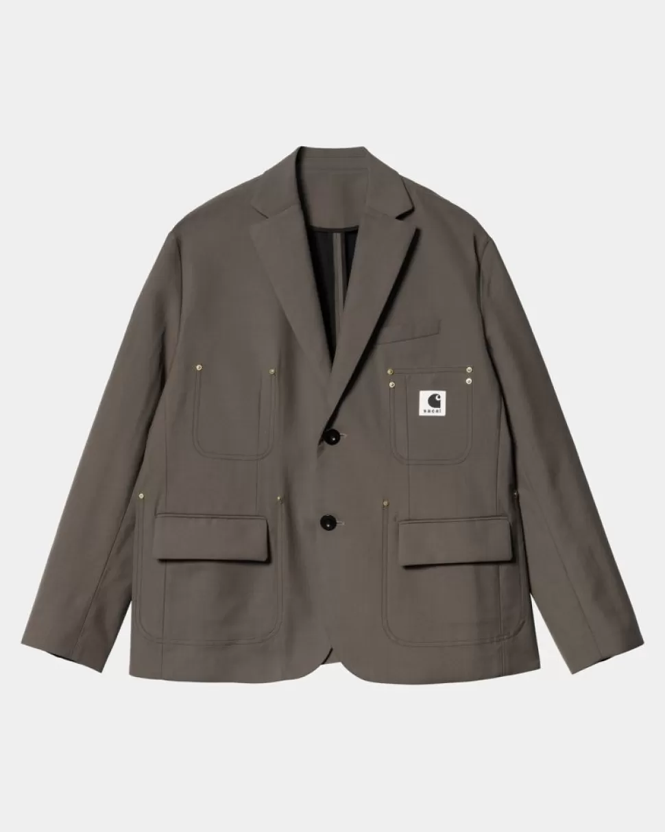 Carhartt WIP Sacai X Suiting Bonding Jacket | Taupe Sale