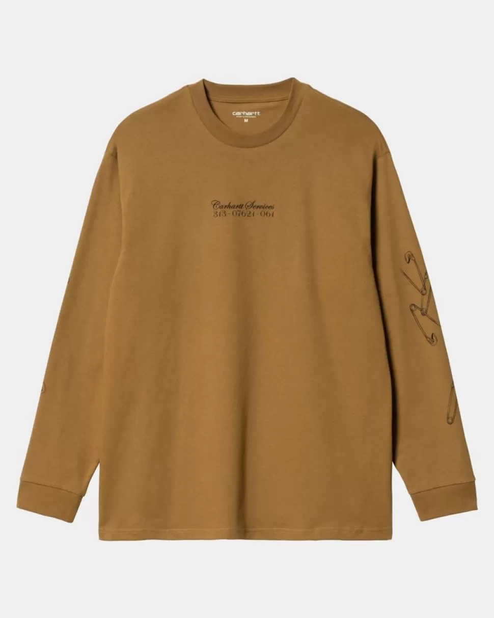 Carhartt WIP Sikkerhedsnal Langaermet T-Shirt | Hamilton Brown Online