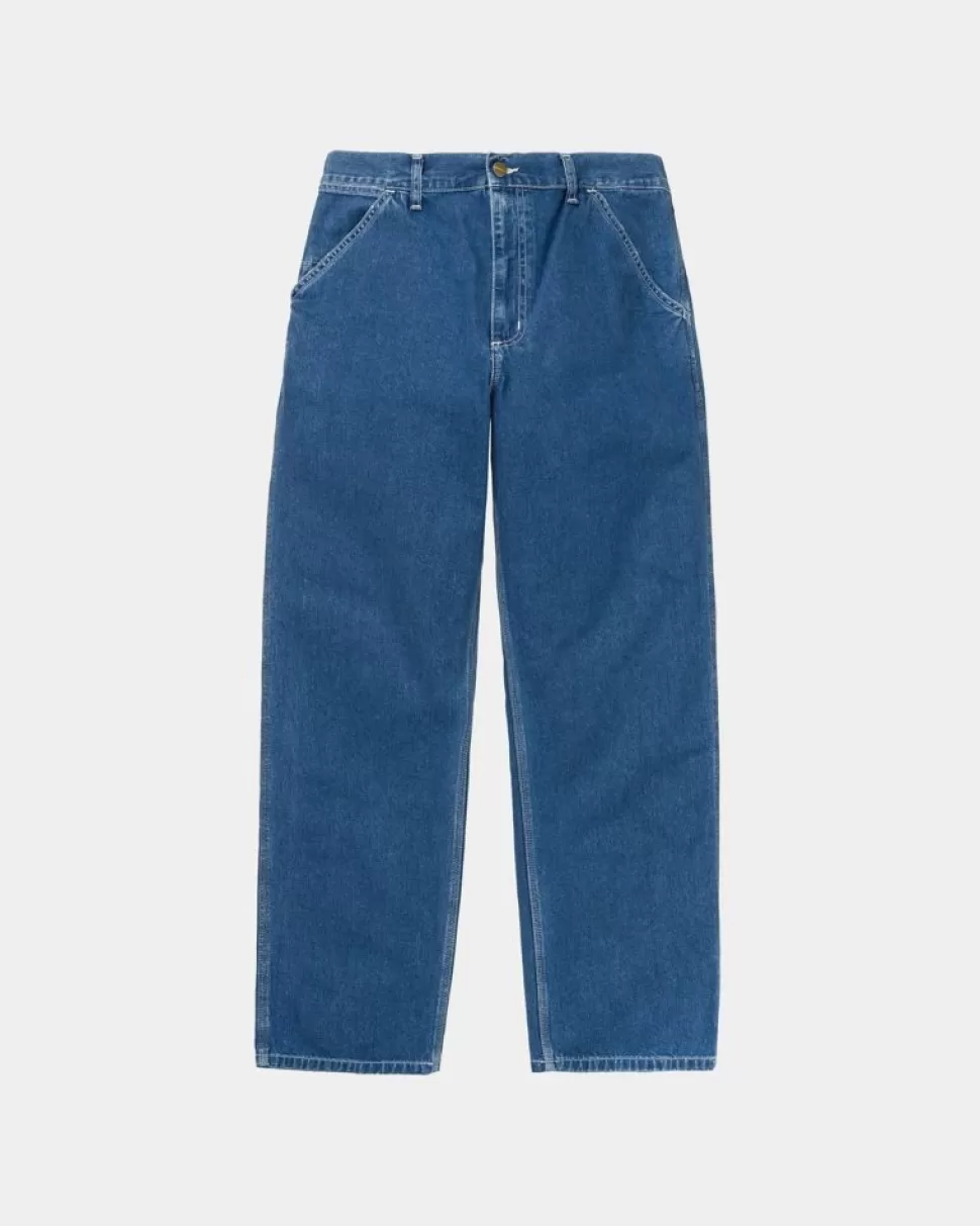 Carhartt WIP Simple Pant - Denim | Bla (Stenvasket) Clearance