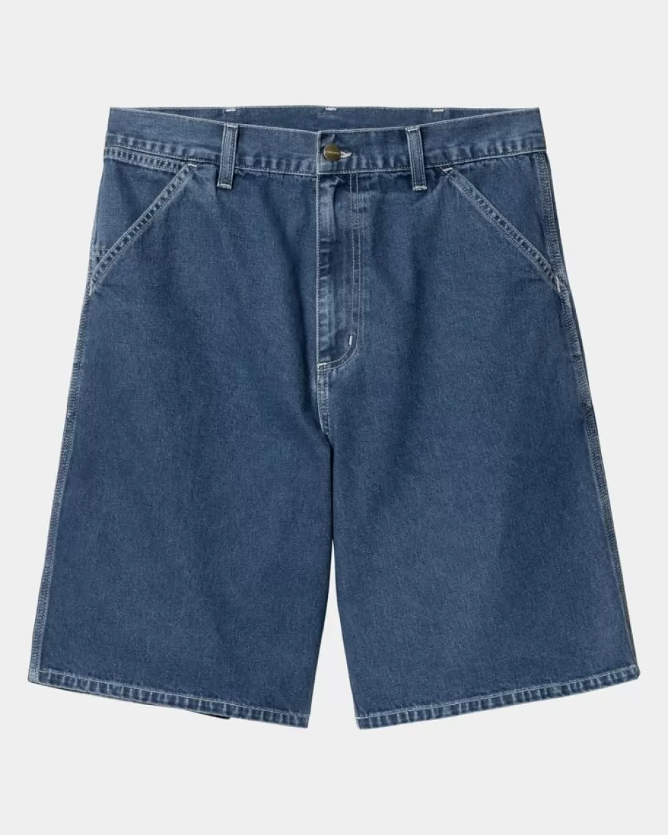 Carhartt WIP Simple Short - Denim | Bla (Stenvasket) Sale