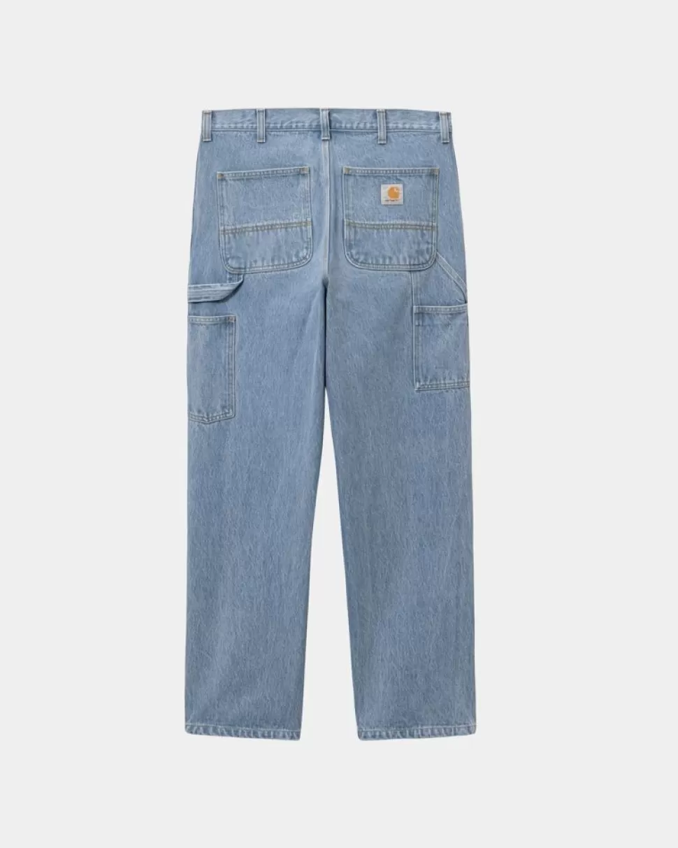 Carhartt WIP Single Knee Pant - Denim | Bla (Sten Bleget) Flash Sale