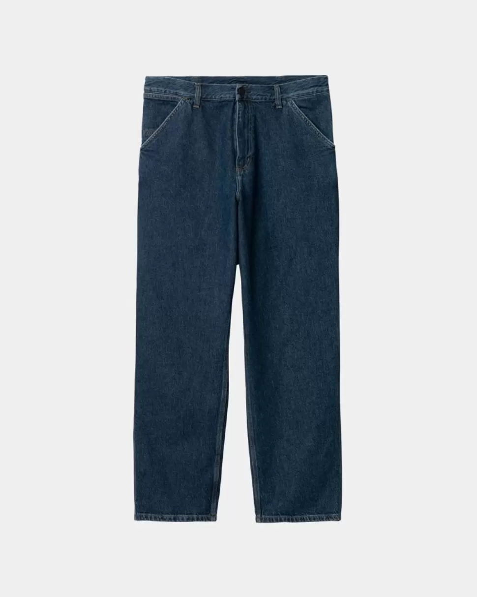 Carhartt WIP Single Knee Pant - Denim | Bla (Stenvasket) Shop