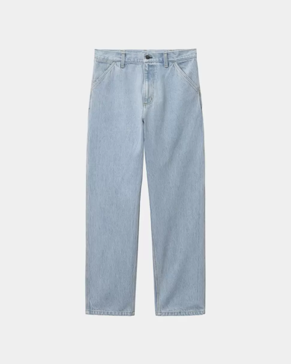 Carhartt WIP Single Knee Pant - Denim | Bla (Tung Sten Bleget) Sale