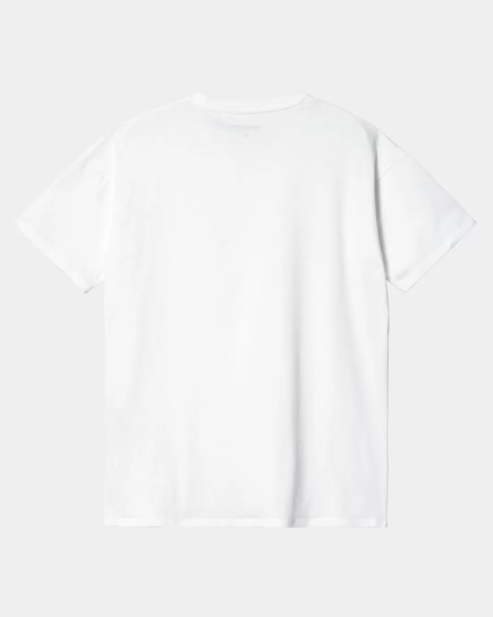 Carhartt WIP T-Shirt Med Lommer Til Kvinder | Hvid Discount