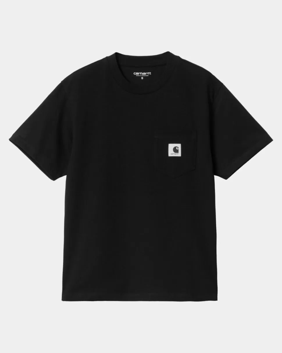 Carhartt WIP T-Shirt Med Lommer Til Kvinder | Sort Best Sale