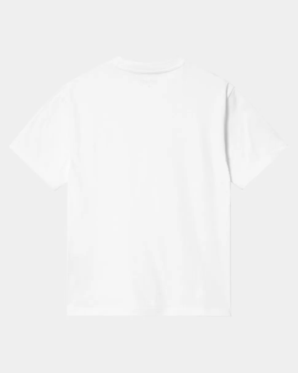 Carhartt WIP T-Shirt Med Tekstbroderi Til Kvinder | Hvid Cheap