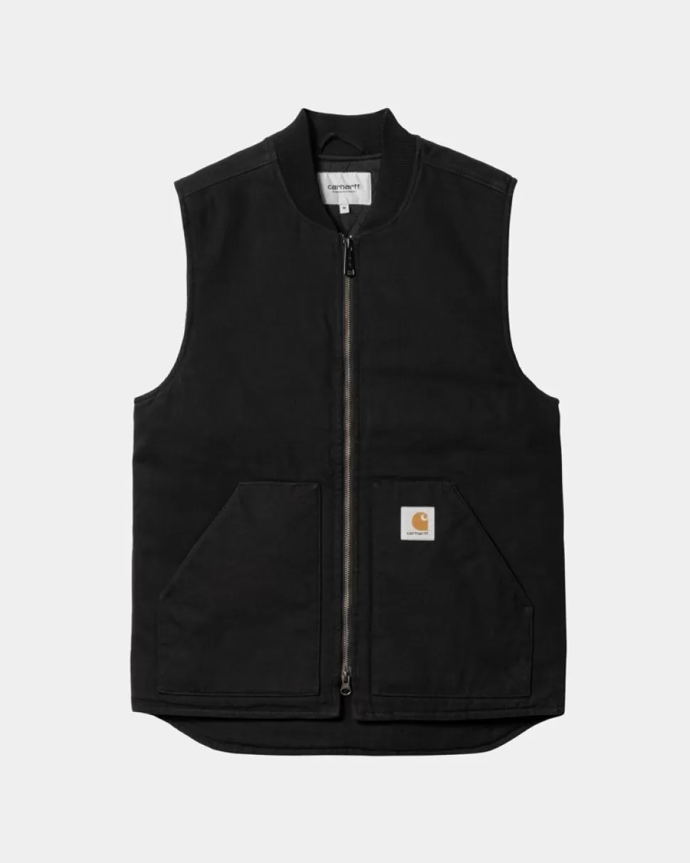 Carhartt WIP Vest (Vinter) | Sort (Heavy Stone Vask) Best Sale