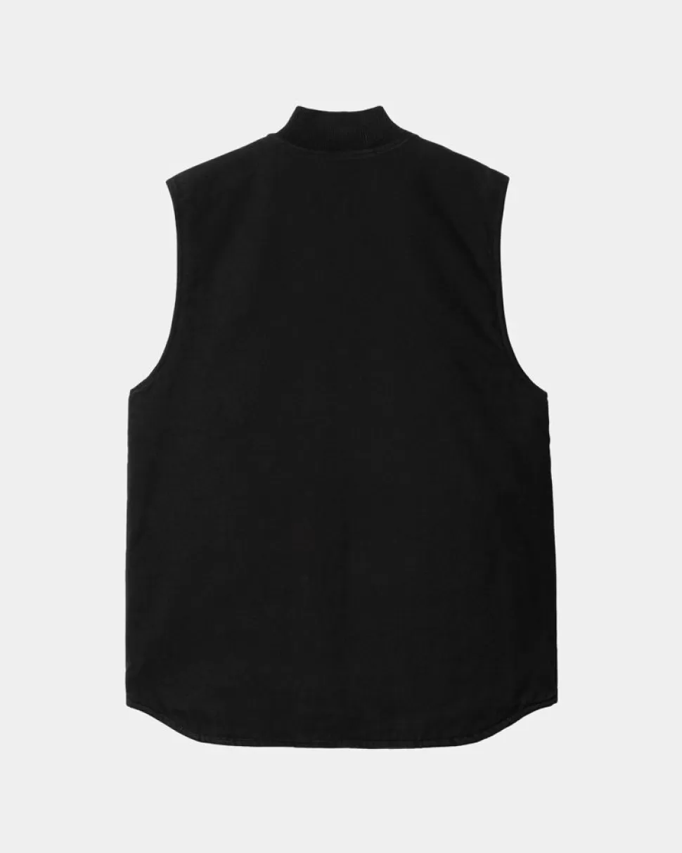 Carhartt WIP Vest (Vinter) | Sort (Heavy Stone Vask) Best Sale