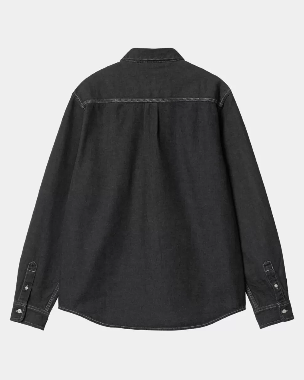 Carhartt WIP Weldon Skjorte | Sort (Stenvasket) Fashion